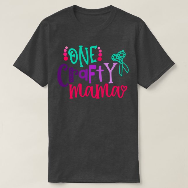 En Crafty-Mamma T Shirt (Design framsida)