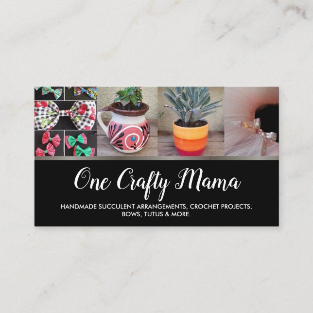 En Crafty-Mamma Visitkort (Framsida)