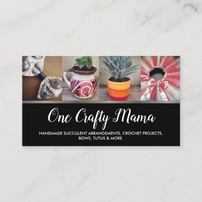 En Crafty-Mamma Visitkort (Framsida)
