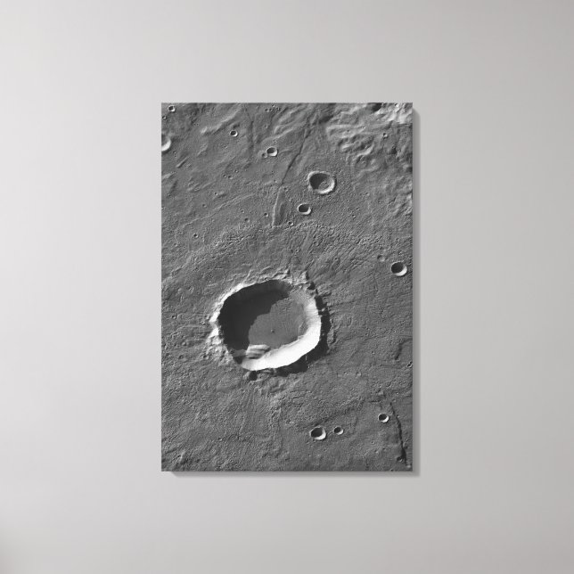 En crater på Mars Canvastryck (Framsida)