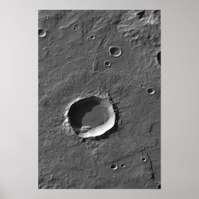En crater på Mars Poster (Framsidan)