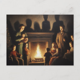 En Creepy Hauny-julfasa Vykort