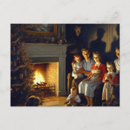 En Creepy Hauny-julfasa Vykort