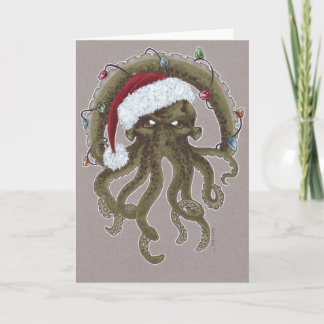 En Cthulhu jul Helgkort