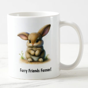 En Cute 3D-färgad kaninkaffe Mugg
