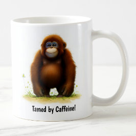 En Cute 3D-färgad Orangutan Coffee Mugg