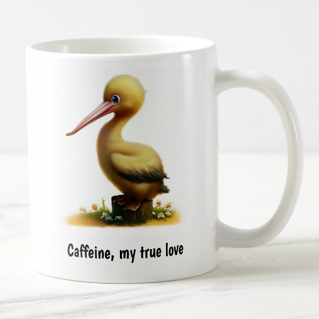 En Cute 3D-färgad pelikankaffe Mugg (Skapare uppladdad)