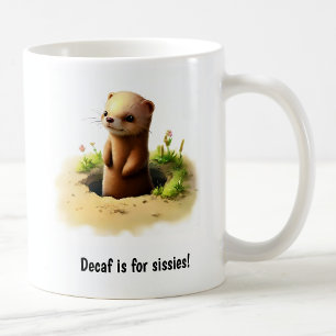 En Cute 3D-färgad Weaselkaffe Mugg