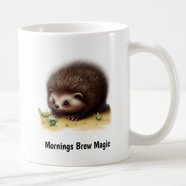 En Cute 3D-målad nordamerikansk porcupin Kaffemugg (Skapare uppladdad)