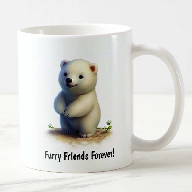 En Cute 3D-målad Polar Bear Coffee Mugg (Skapare uppladdad)