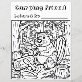 En Cute Beaver eller Woodchuck i Skogen