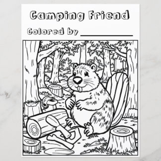 En Cute Beaver eller Woodchuck i Skogen