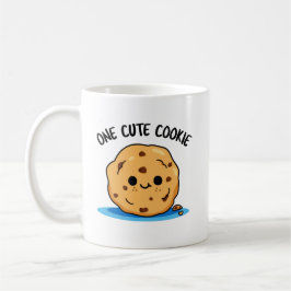 En Cute Cookie Funny Food Pun Kaffemugg