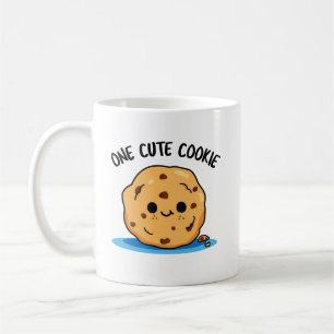 En Cute Cookie Funny Food Pun Kaffemugg