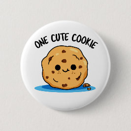 En Cute Cookie Funny Food Pun Knapp