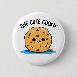 En Cute Cookie Funny Food Pun Knapp