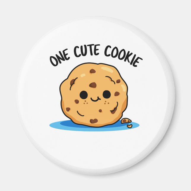 En Cute Cookie Funny Food Pun Magnet (Framsidan)
