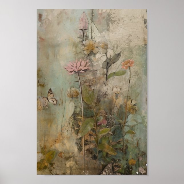 En Cute Flower Collage Poster (Framsidan)