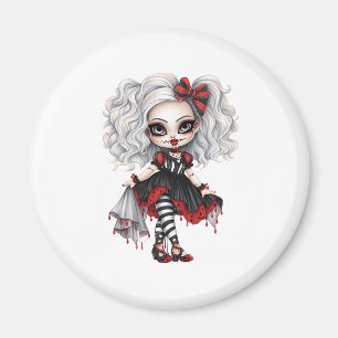 En Cute Girl Halloween Design Design Collection 7 Magnet