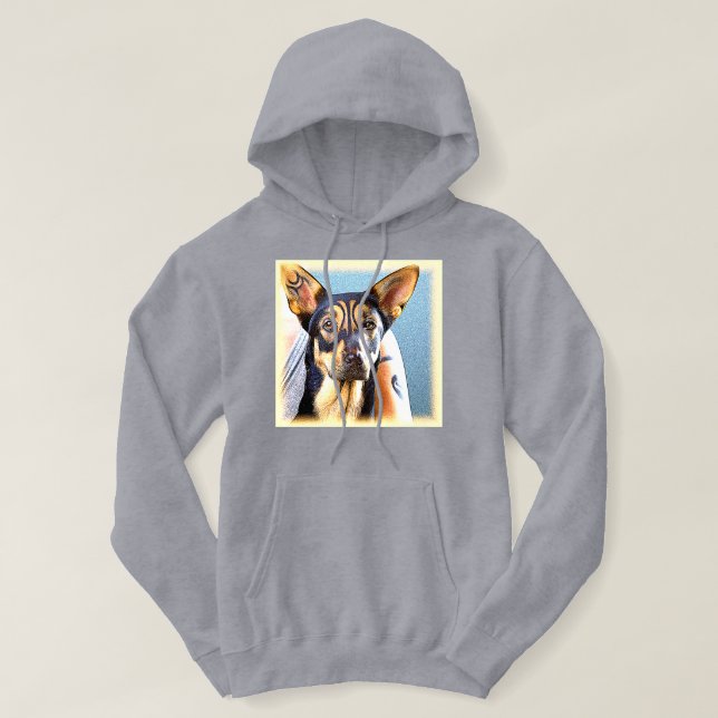 "En Cute Hund", matfoto. Köp nu Hoodie (Design framsida)