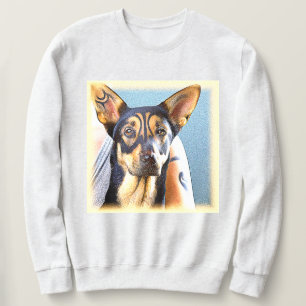 "En Cute Hund", matfoto. Köp nu Lång Ärmad Tröja
