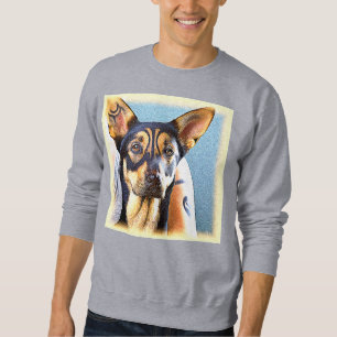 "En Cute Hund", matfoto. Köp nu Lång Ärmad Tröja