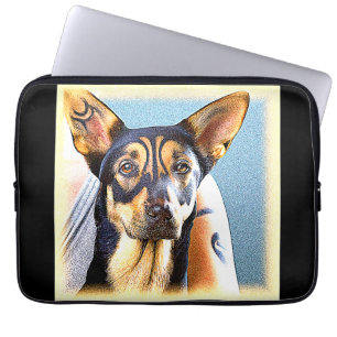 "En Cute Hund", matfoto. Köp nu Laptop Fodral