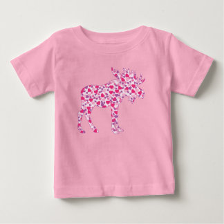 En Cute-mosa som består av små rosa hjärtan T Shirt