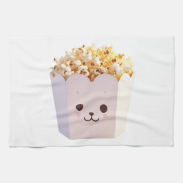 En Cute Tub of Popcorn Kökshandduk