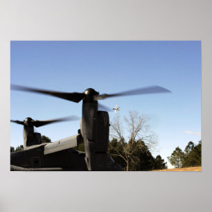 En CV-22 Osprey förbereder start Poster