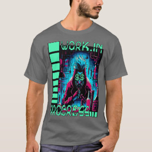 En CyberPunk-design som illustrerar en ensam innov T Shirt