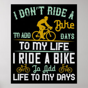 En cykel ger liv åt mina dagar poster