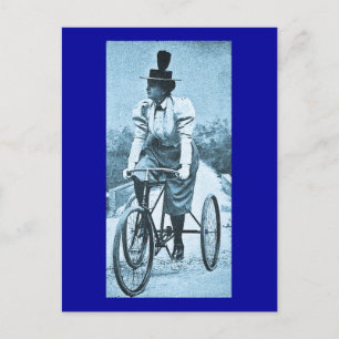 En cykeltrög - Vintage Vykort