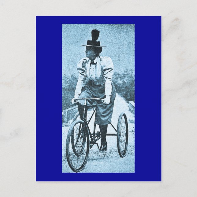 En cykeltrög - Vintage Vykort (Framsida)