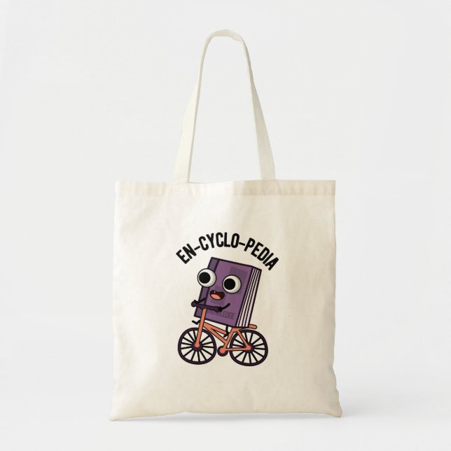 En-cyklo-Pedia Funny Encyklopedia Pun Tygkasse (Framsidan)