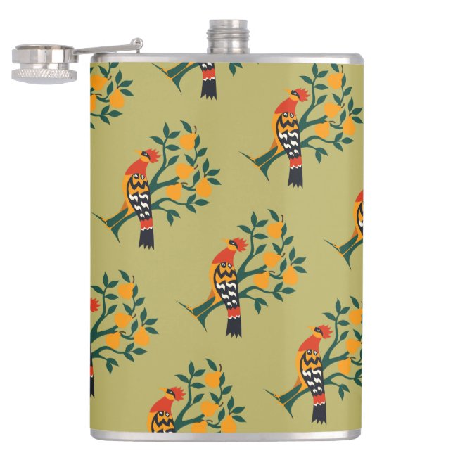 En cylinderampull i en Träd-stift för utklippning  Fickplunta (Öppnad)