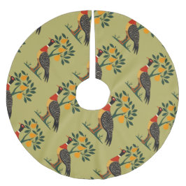 En cylinderampull i ett Träd-stift för utklippt st Julgransmatta Borstad Polyester