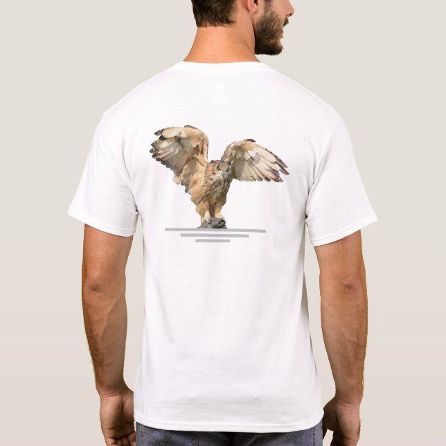 En dag äldre en dag visare uggla T-shirt (Baksida)