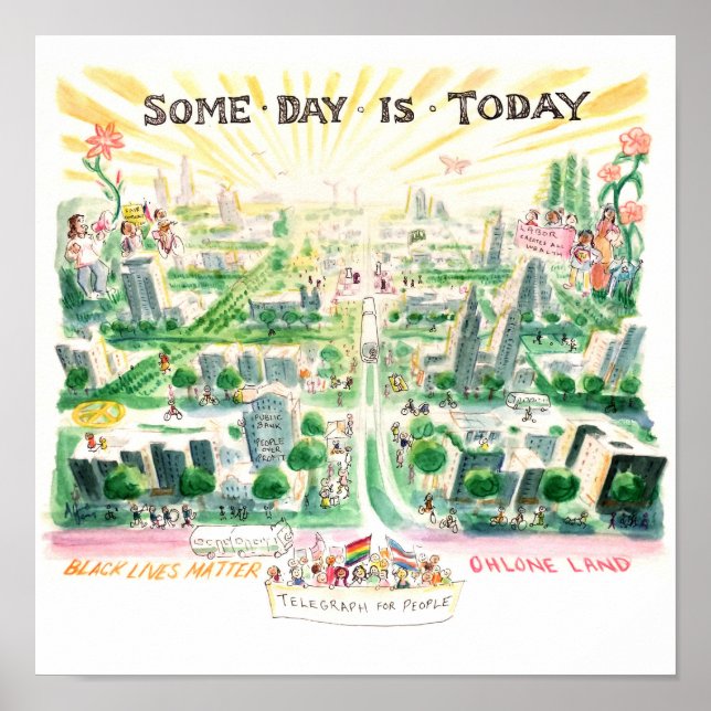 En dag är i dag (Telegraph Avenue, Southside) Poster (Framsidan)