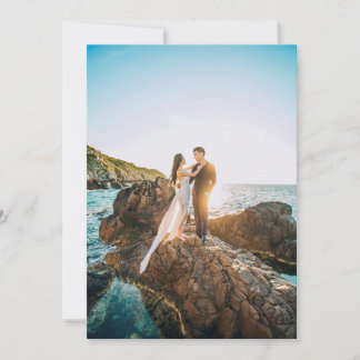 En dag att minnas - bröllopsinbjudan med hjärta tack kort