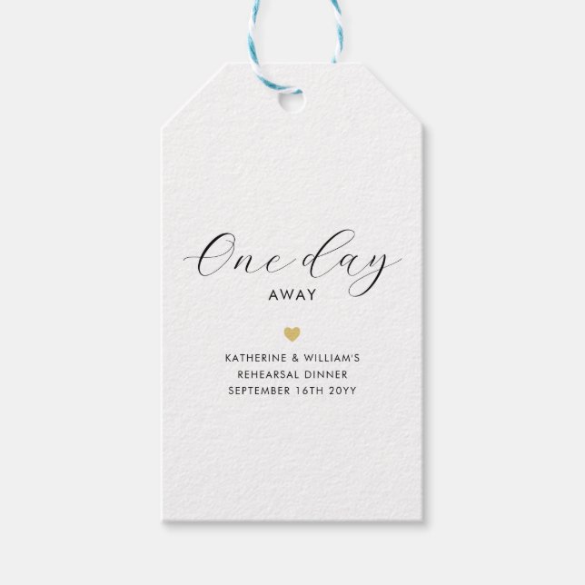 En dag bort från Guld Hjärtsrepetition, middagsövn Presentetikett (Framsidan)