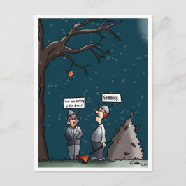 En dag - fall vykort