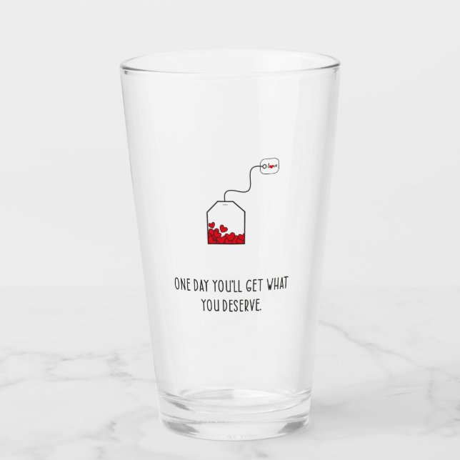 En dag får du det du förtjänar. glaskopp (Framsida)