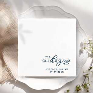 En dag för Bröllop Rehearsal Dinner Napkins Pappersservett