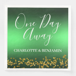 En dag för vinter jul jul i Bröllop Rehearsal Pappersservett