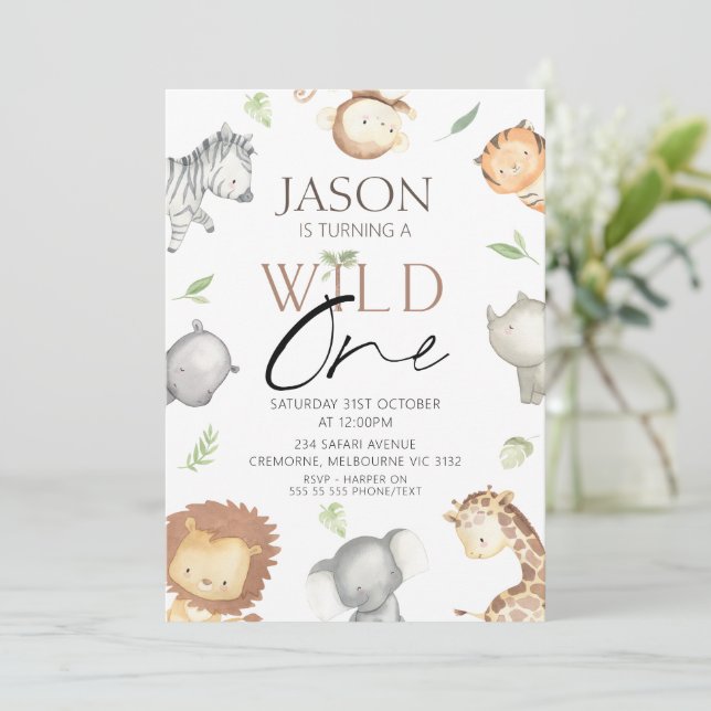 En dag i dag är det en dag för moderna pojkar - mi inbjudningar (Stående Fram)