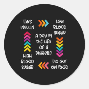 En dag i ett diabetesföretags liv runt klistermärke