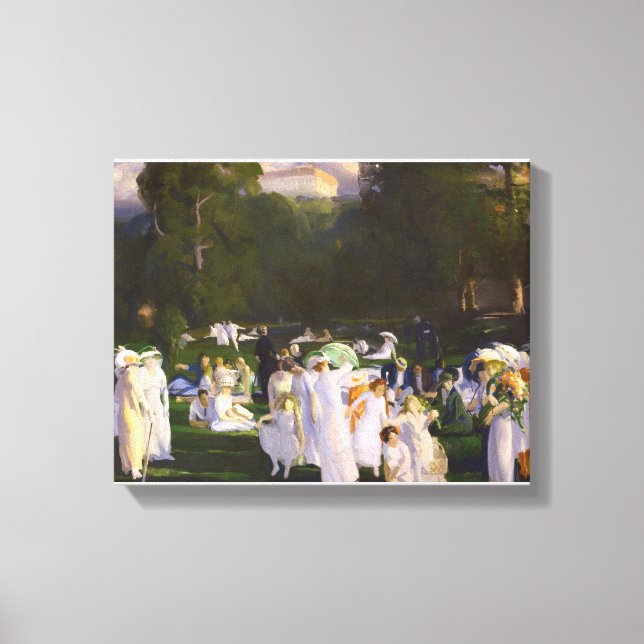 En dag i juni - George Bellows - 1913 Canvastryck (Framsida)