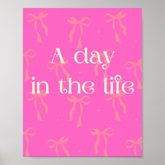 En dag i livet Poster Rosa