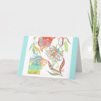 En dag i paradis "får det väl" kortet i ljust - kort